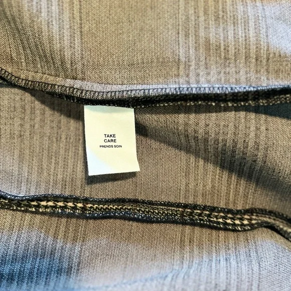 Glen Plaid Long Anthro Blazer - Grey/Cream/Black- XS- Boho Academia/Old World - Picture 8 of 11